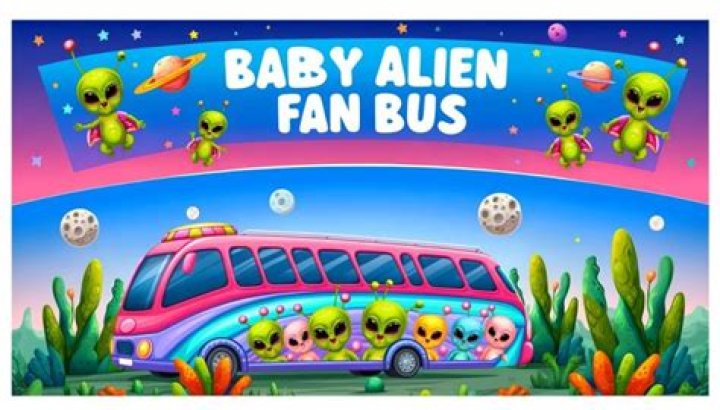 Adorable Baby Alien Fan Bus Video! Watch Now!