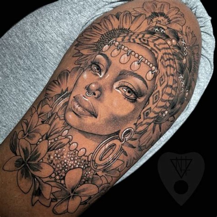 African Queen Tattoo Drawing: A Symbol of Strength and Heritage