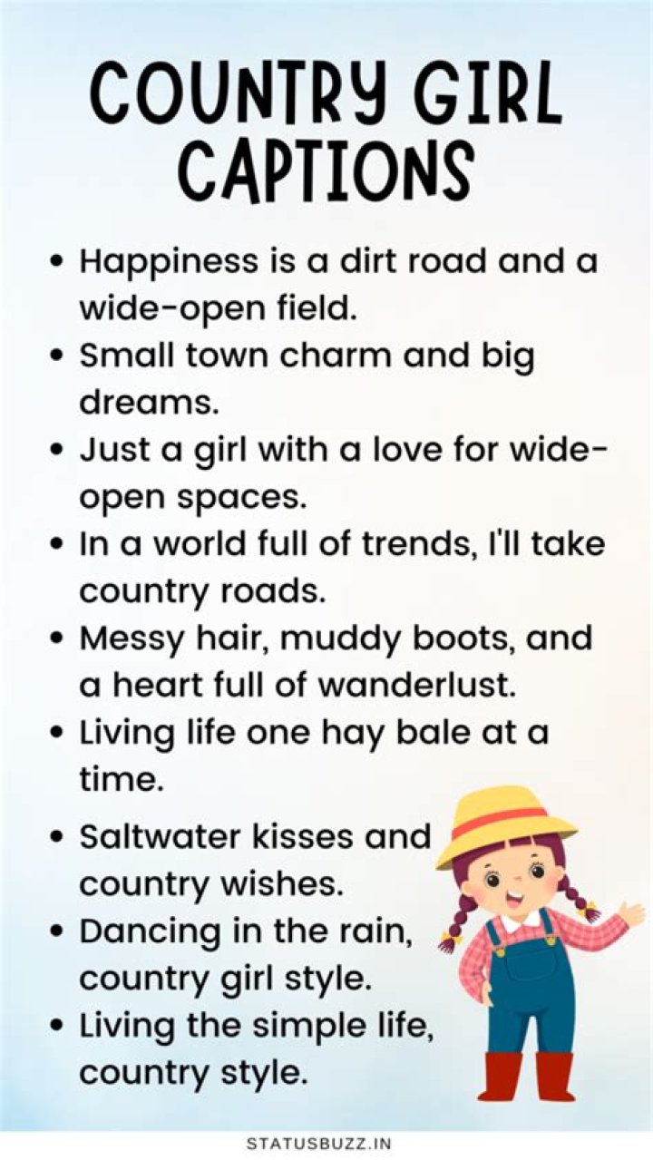 Country Girl Captions: Express Your Inner Cowboy with These Creative Phrases