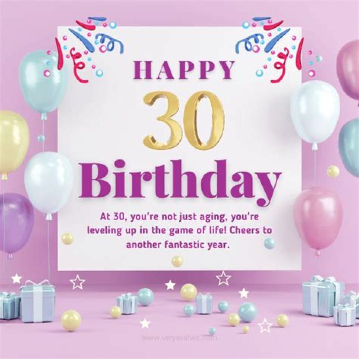 Creative and Heartfelt Birthday Greetings for 30th Birthday Celebrations