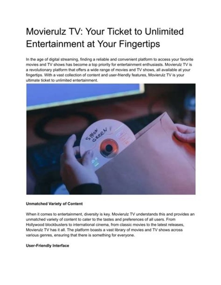 Discovering Movierulz: A Gateway to Unlimited Entertainment