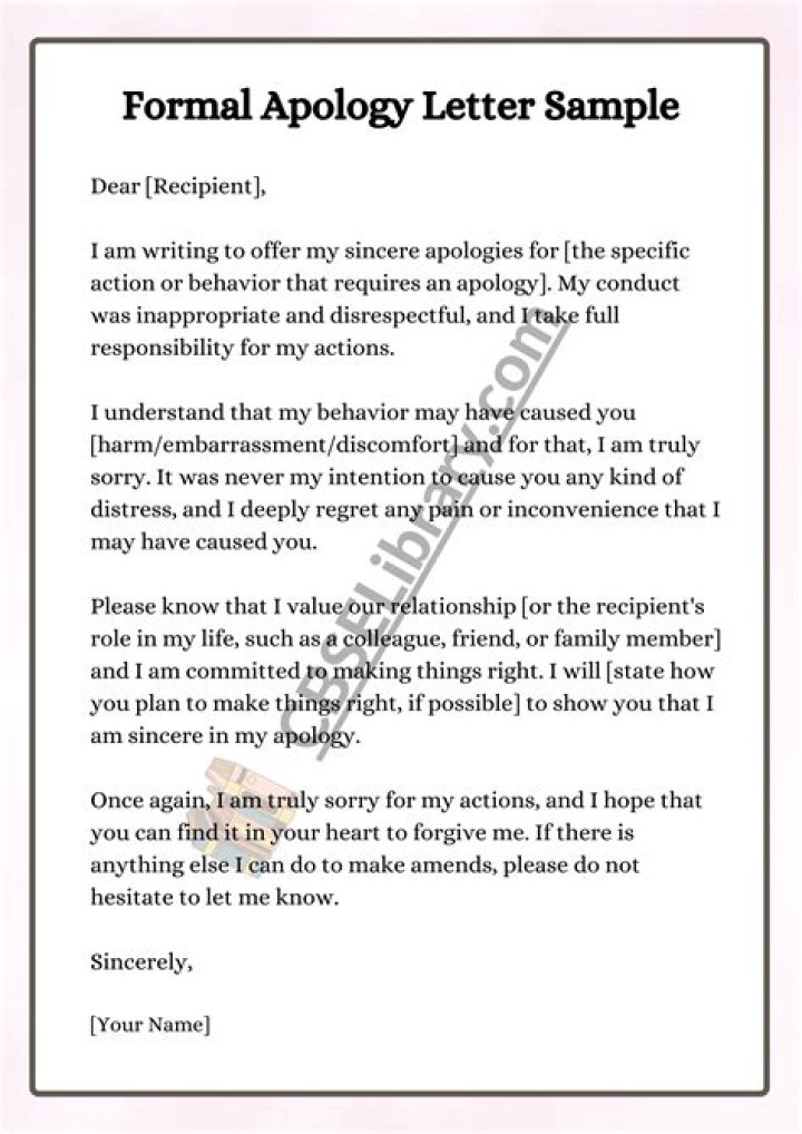 Heartfelt Sorry Letters for Him: A Guide to Apologizing Effectively