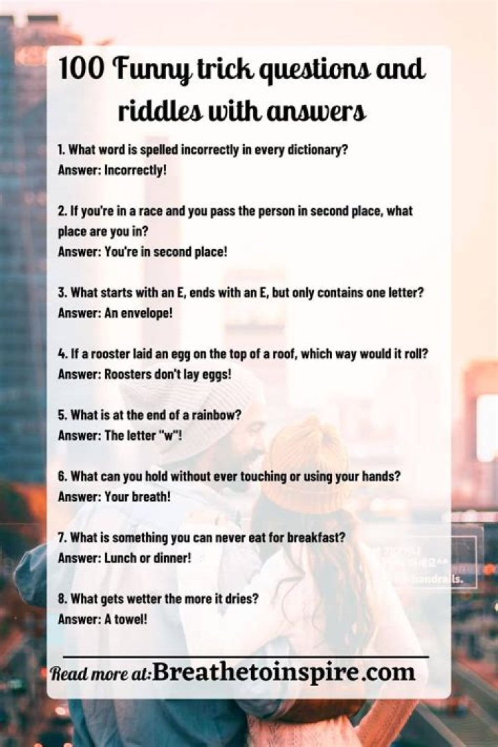 Humorous Trivia Questions: A Side-Splitting Intellectual Exercise