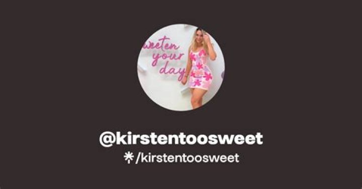Kirsten Too Sweet: The OnlyFans Leak That Shocked Fans