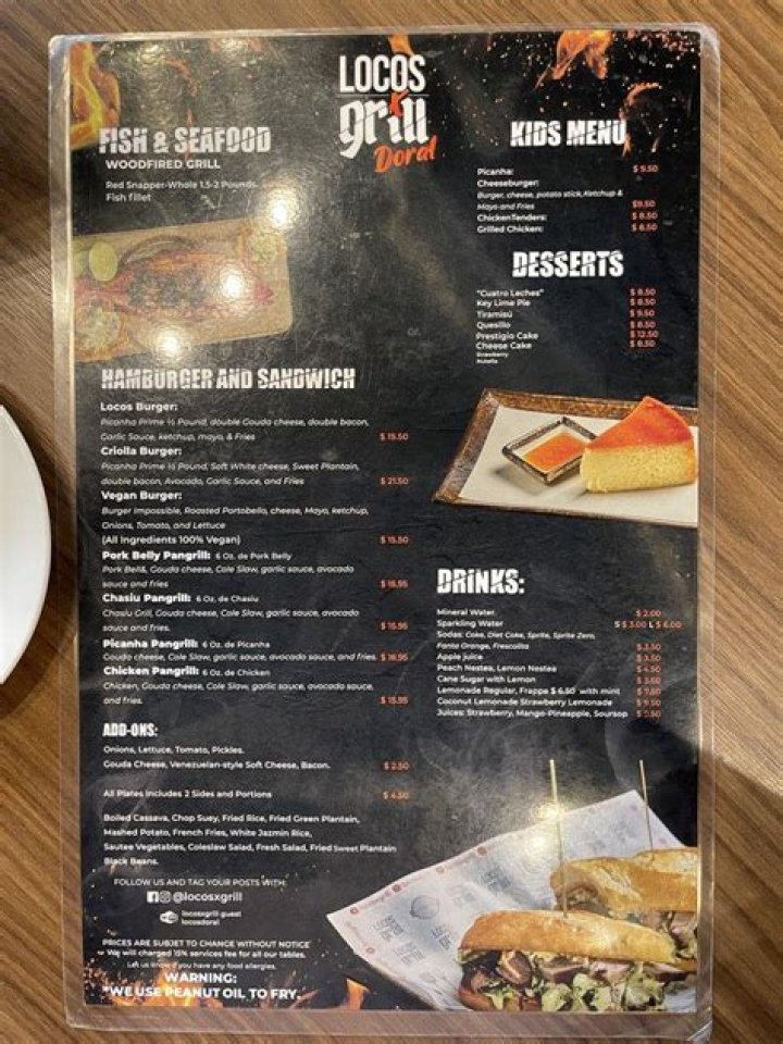 Locos X Grill Doral Menu: A Comprehensive Guide to Flavorful Dining