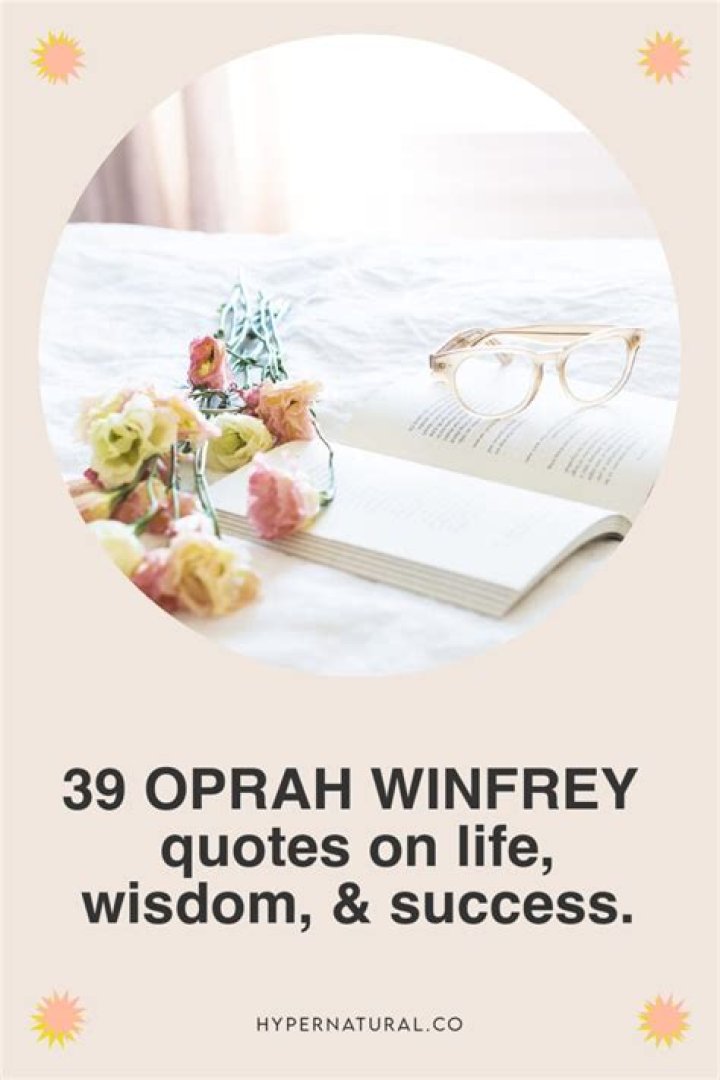 Oprah's Inspiring Wisdom & Life Lessons