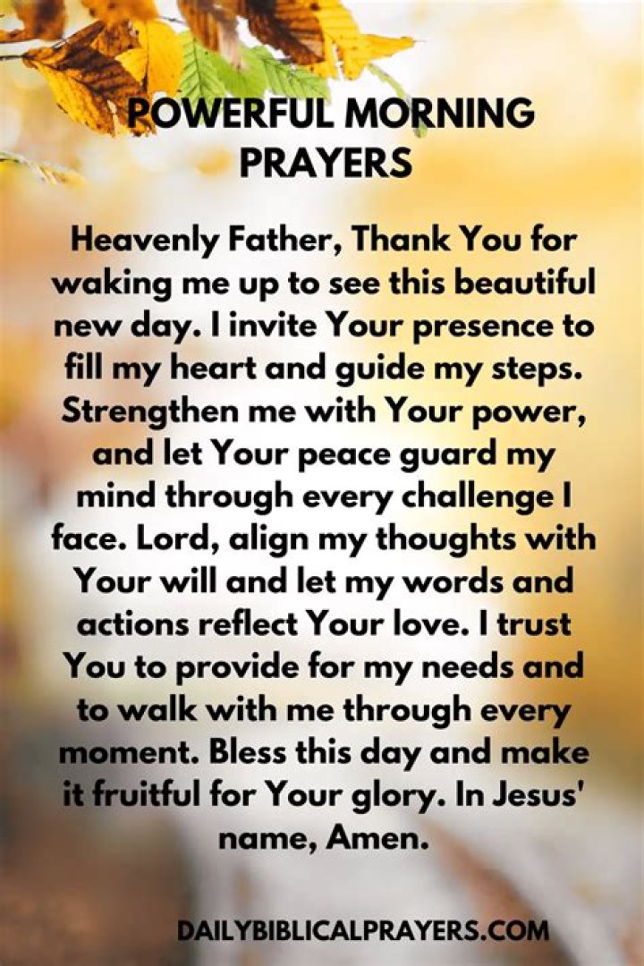Short Powerful Morning Prayer: Start Your Day with Intent