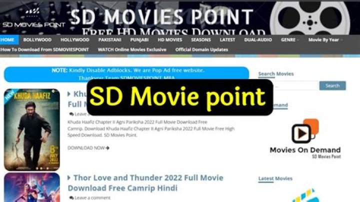 www.sdmoviespoint: Your Ultimate Movie Hub